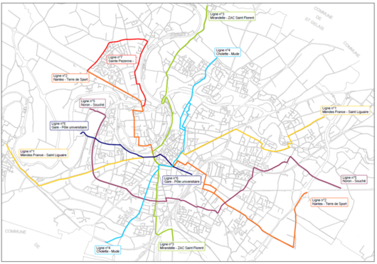 Les Lignes cyclables apaisées